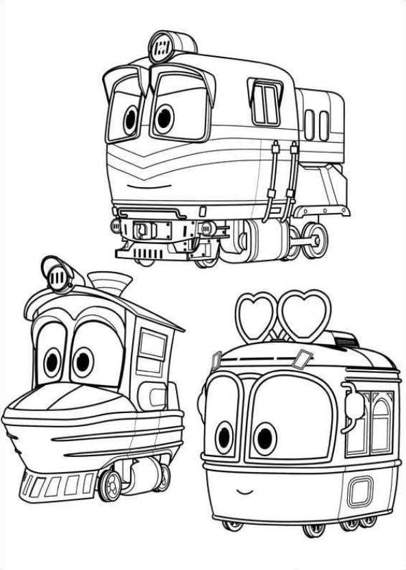 Kids-n-fun.com | Coloring page Robot Trains Robot Trains